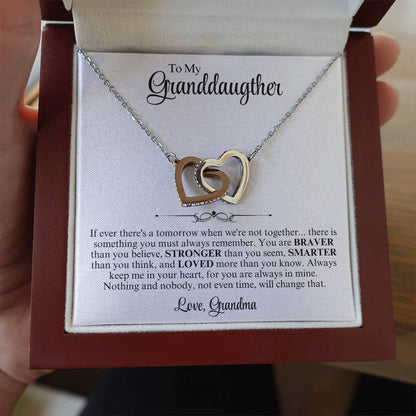 To My Grand Daughter Interlocking Love Heart Gift - Vexa Style