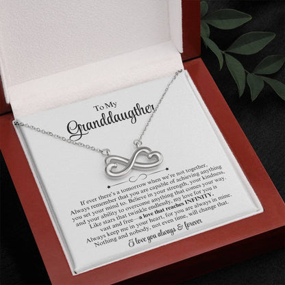 To My Granddaughter Endless Infinity Love Necklace - Vexa Style