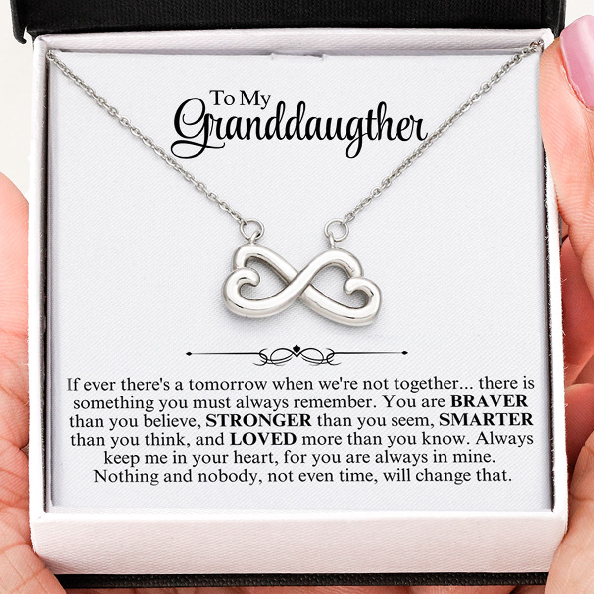 To My Granddaughter Endless Love Necklace - Vexa Style