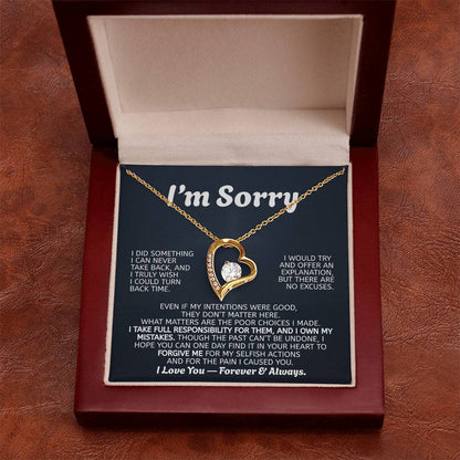 Forever Love Necklace Apology Gift
