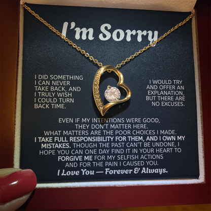 Forever Love Necklace Apology Gift