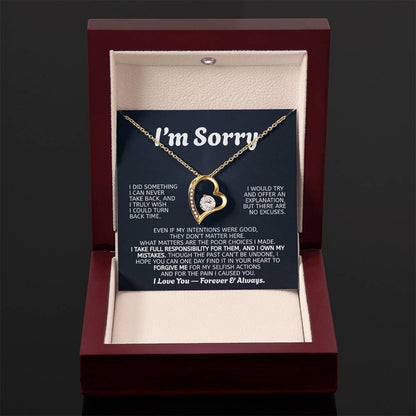 Forever Love Necklace Apology Gift