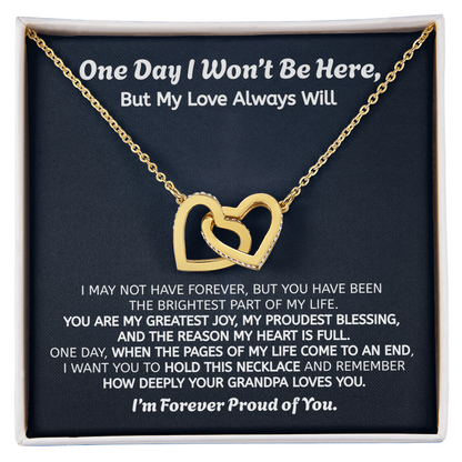 Forever Proud of You Granddaughter Gift Necklace