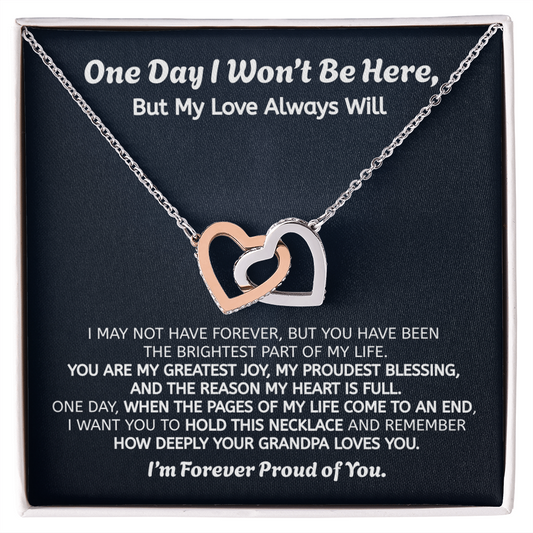 Forever Proud of You Granddaughter Gift Necklace