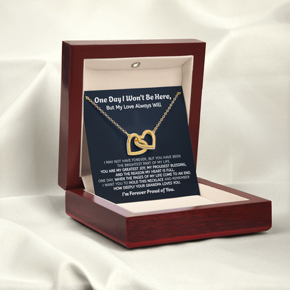 Forever Proud of You Granddaughter Gift Necklace