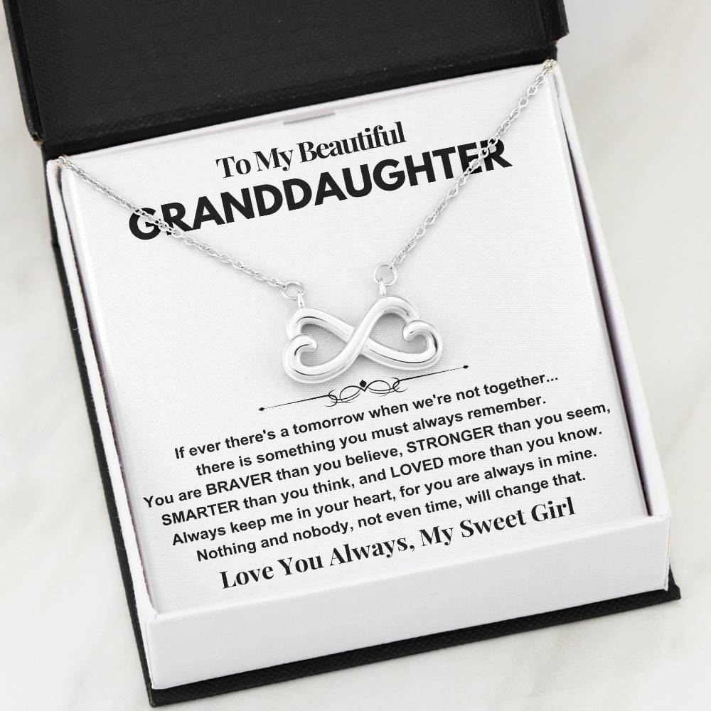 Granddaughter Gift Infinity Necklace