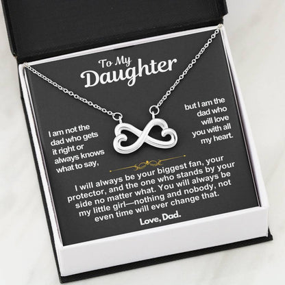 To My Daughter Infinite Love Necklace Gift
