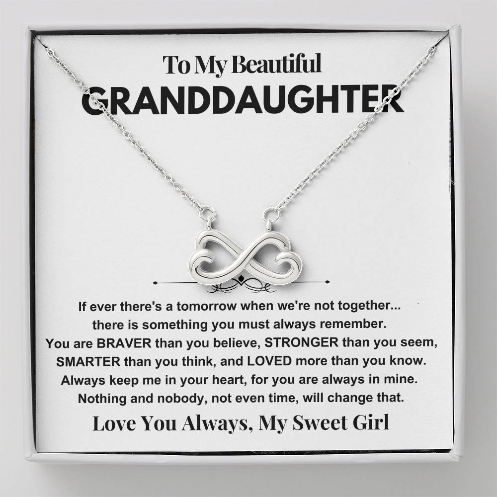 Granddaughter Gift Infinity Necklace