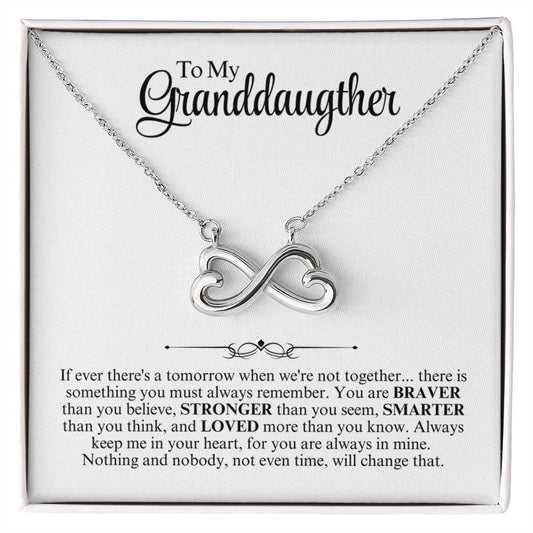 To My Granddaughter Endless Love Necklace