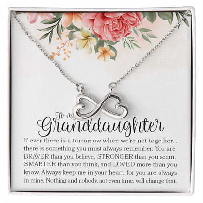 To My Granddaughter Premium Love Necklace
