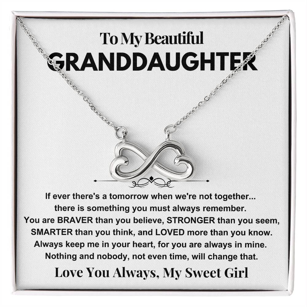 Granddaughter Gift Infinity Necklace