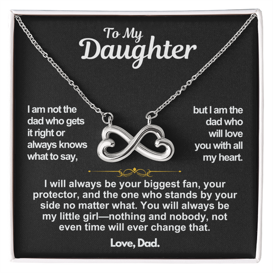 To My Daughter Infinite Love Necklace Gift