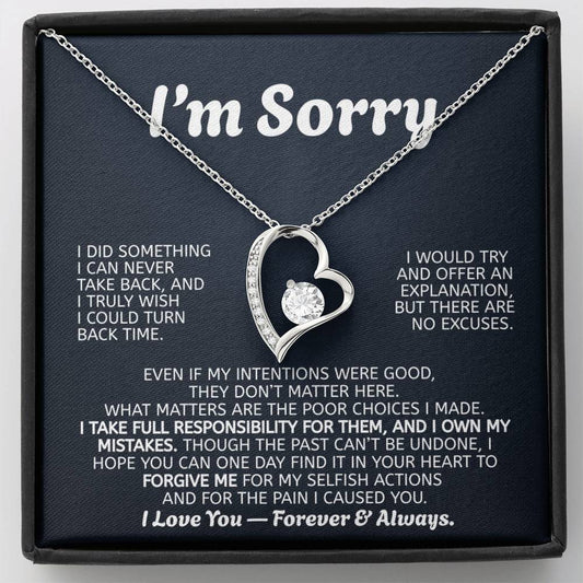 Forever Love Necklace Apology Gift