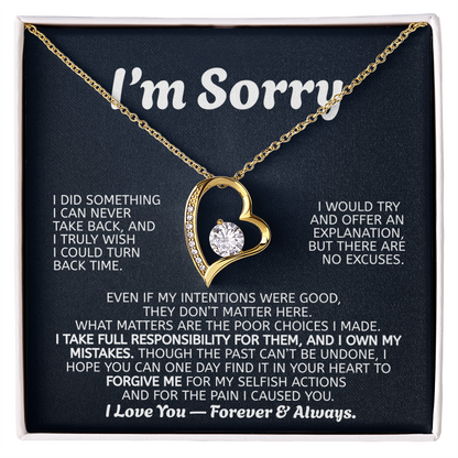 Forever Love Necklace Apology Gift