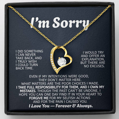 Forever Love Necklace Apology Gift