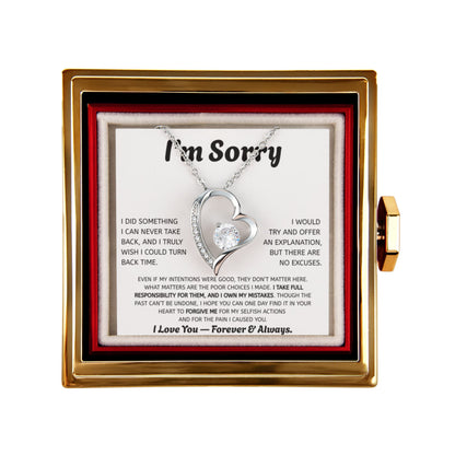 Forever Love Apology Necklace Gift