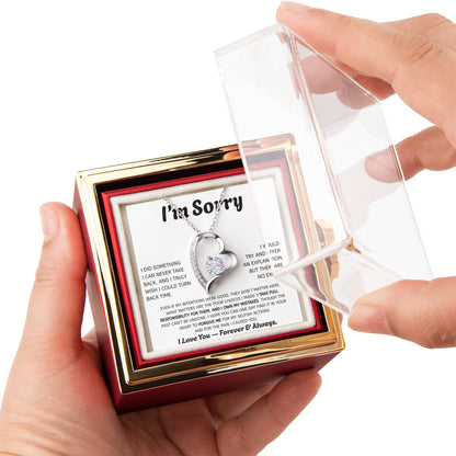 Forever Love Apology Necklace Gift