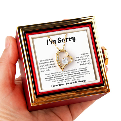 Forever Love Apology Necklace Gift