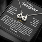 To My Daughter Infinite Love Necklace Gift