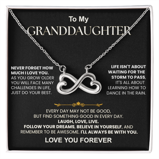 To My Granddaughter Endless Love Gift