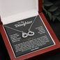 To My Daughter Infinite Love Necklace Gift