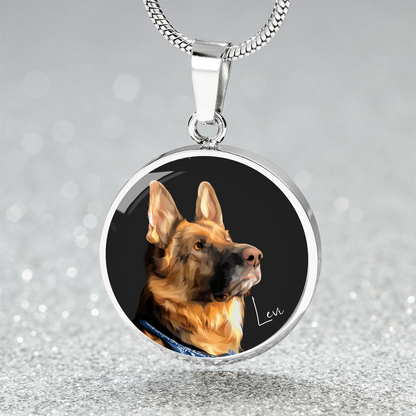 Pet Portrait on Necklace