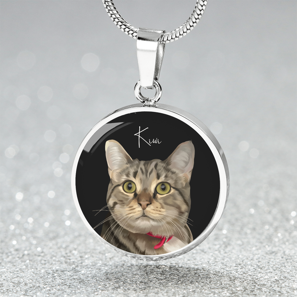 Pet Portrait on Necklace