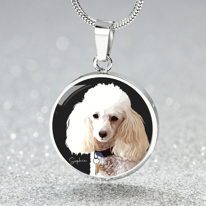 Pet Portrait on Necklace
