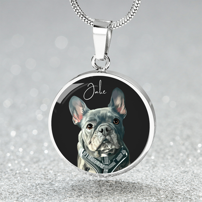 Pet Portrait on Necklace