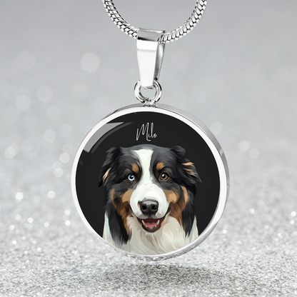 Pet Portrait on Necklace